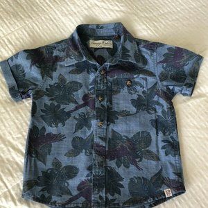 Sovereign CodeToddler Boys Blue-Print-Shirt-Size3